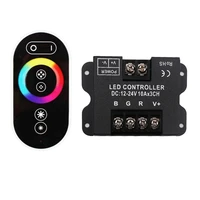 30a touch rgb rf remote control dc 12v 24v 3channel10a 360w720w controller for led strip light accessoires smd 5050 2835 3528