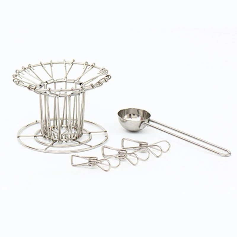 

Collapsible Coffee Dripper Coffee Filter Paper Holder Hand Drip Dispenser Storage Stand Hand Coffee Making Collection Shelf