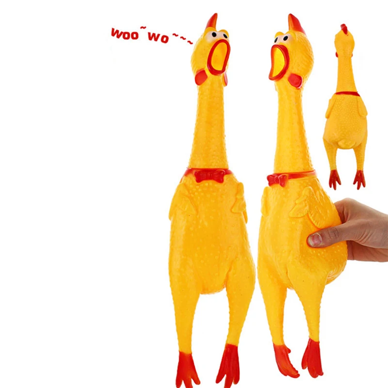 Игрушка питомец кричащая курица 32 см 17 см|shrilling chicken toy|gags practical jokeschicken toy |