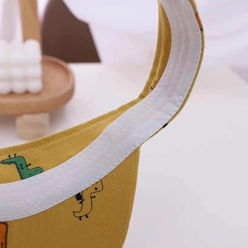 

Cute Baby Sun Hat Summer Dinosaur Kids Hats Caps for Boys Adjustable Cotton Baby Girl Hat Children Cap for Beach Travel