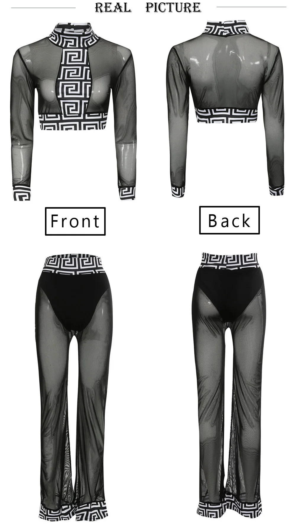 Новинка 2019 лидер продаж женское прозрачное Сетчатое Бандажное бикини из двух