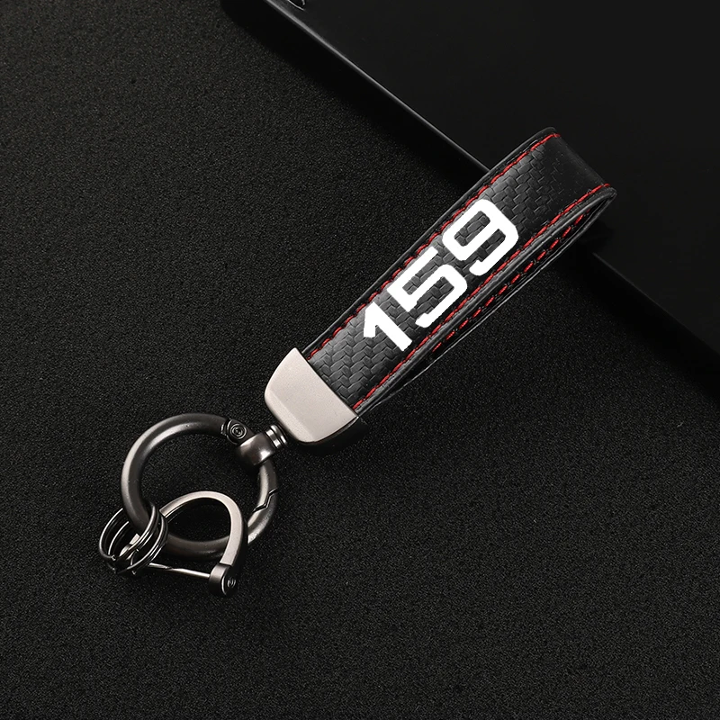 For Alfa Romeo Giulia Giulietta 159 156 MITO Stelvio Sportiva 147 Leather Car KeyChain 360 Degree Rotating Horseshoe Key Rings | Автомобили