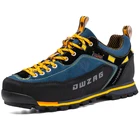 Кроссовки мужские из натуральной кожи, водонепроницаемая Уличная обувь, Повседневные Удобные Сникерсы для ходьбы и треккинга, большие размеры