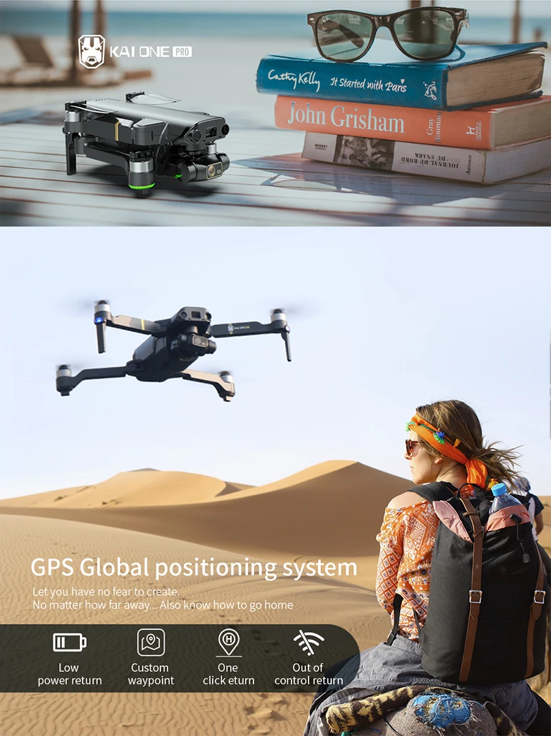 2021 New Kai 1 PRO Drone Folding GPS Four-axis Drone Brushless Three-axis Mechanical Gimbal 8K HD Aerial Remote Control Aircraft