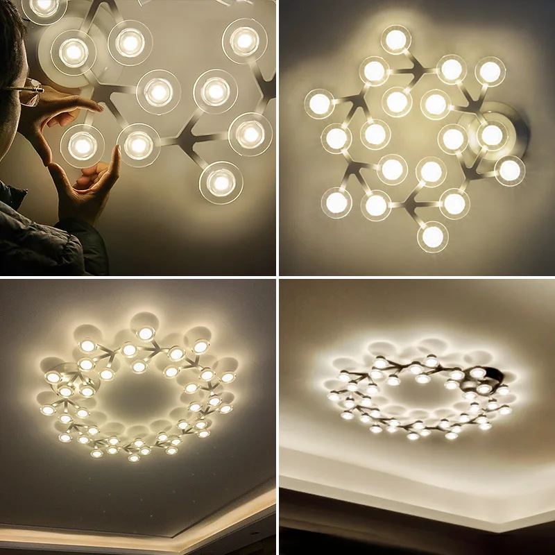 

New led Chandelier For Living Room Bedroom Home chandelier by sala Modern Led Ceiling Chandelier Lamp Lighting chandelie ZZX0008