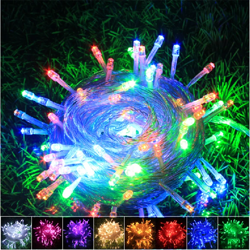 

Outdoor Led String Lights 10M-100M Waterproof Led Holiday Strip Lamp Beads Wedding Christmas tree New Year Garden Decoration