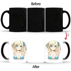 Сексуальная мультяшная чашка, кофейная чашка с горячей реакцией, креативные Меняющие цвет керамические волшебные кружки, кружка для чая, молока, кофе, забавный подарок