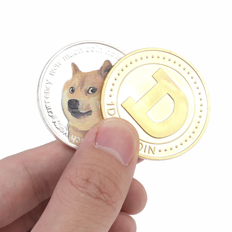 

Dog Coin dog coin gold plated silver plated metal virtual coin commemorative coin ANIMAL BADGE virtual collection coin