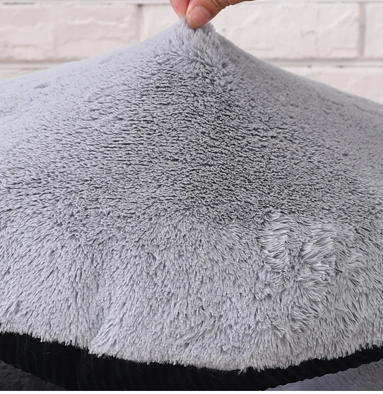 Кровать для домашних животных кровать собак со съемным ковриком зимний теплый