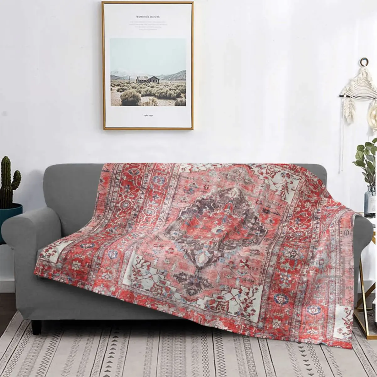 

Manta roja de Vestido marroqui East, a cuadros para cama colcha, Edredon For Baby, manta con capucha en el sofah