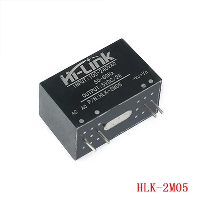HLK-2M05 Mini 220 В до 5 В/9 В/12 В мини модуль питания, Интеллектуальный бытовой выключатель модуль питания HLK-2M05 HLK-2M09 HLK-2M12 - Цвет: HLK-2M05