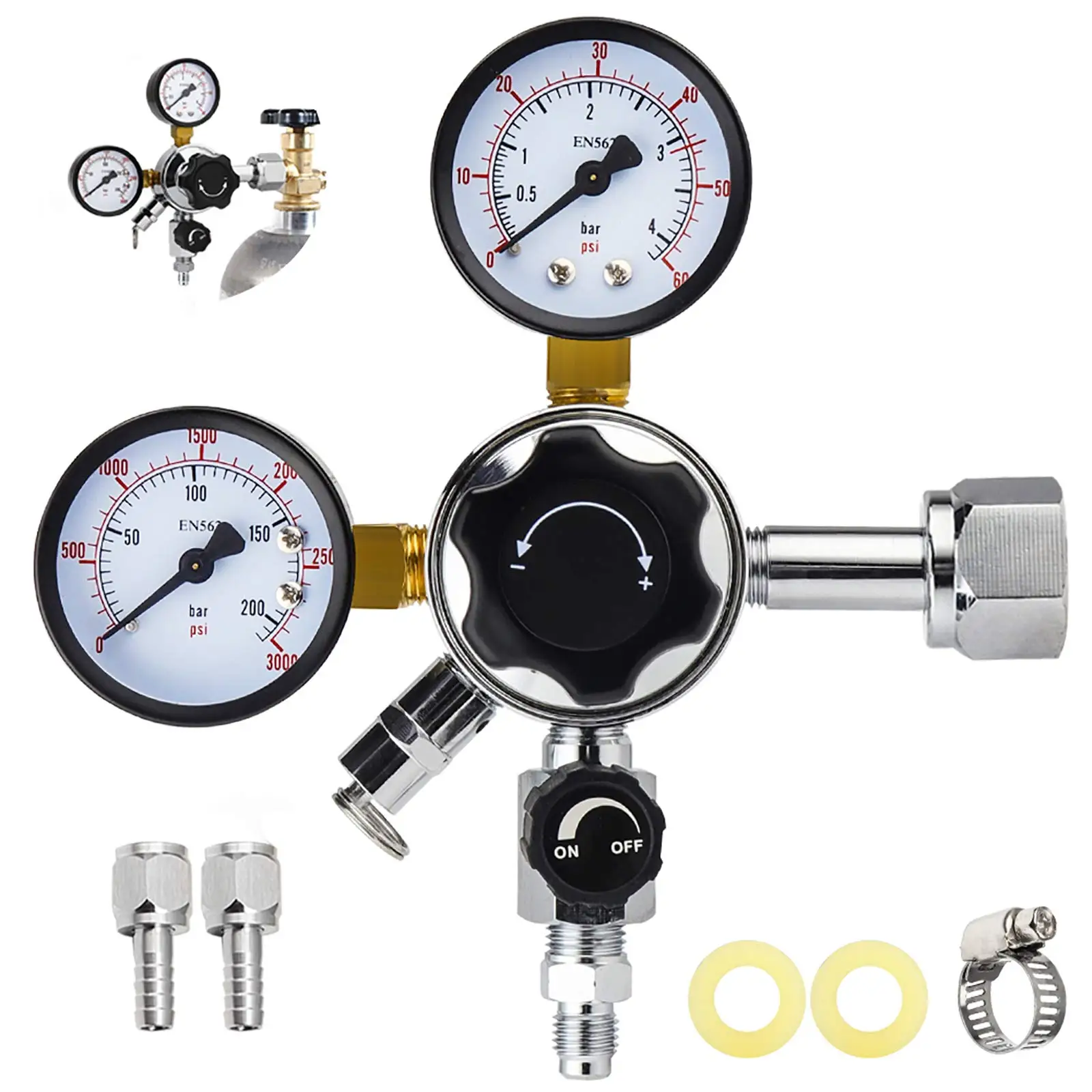 

Устройство для быстрого отключения, регулятор CO2 Kegerator с ручкой регулировки давления