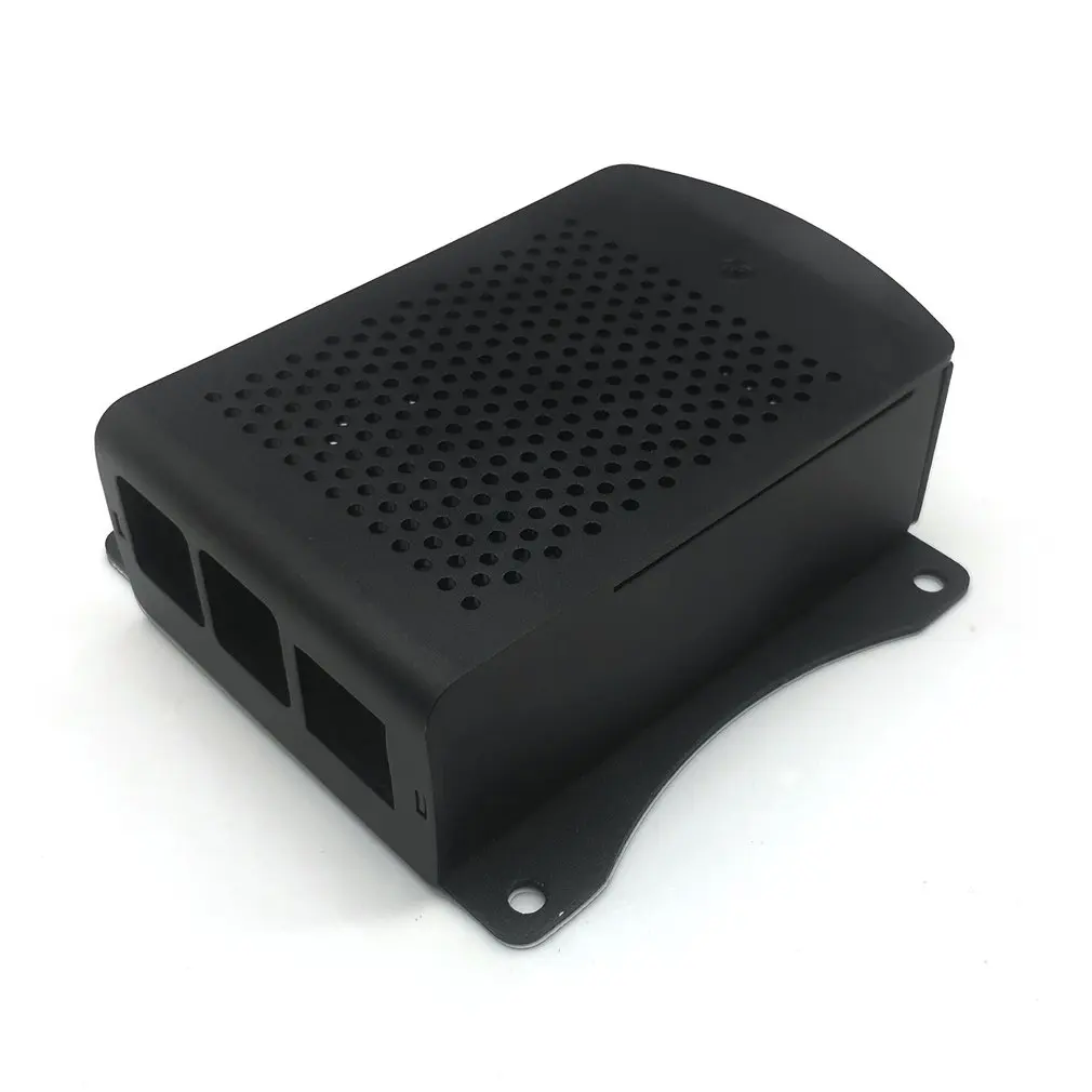 Для Raspberry Pi 4B алюминиевый корпус черный металлический корпус коробка с вентилятором черный корпус для RPI 4 Модель B RPI 4B чехол
