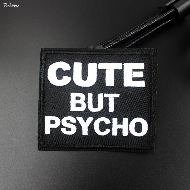 Милые железные нашивки с черными буквами для одежды креативный значок в полоску