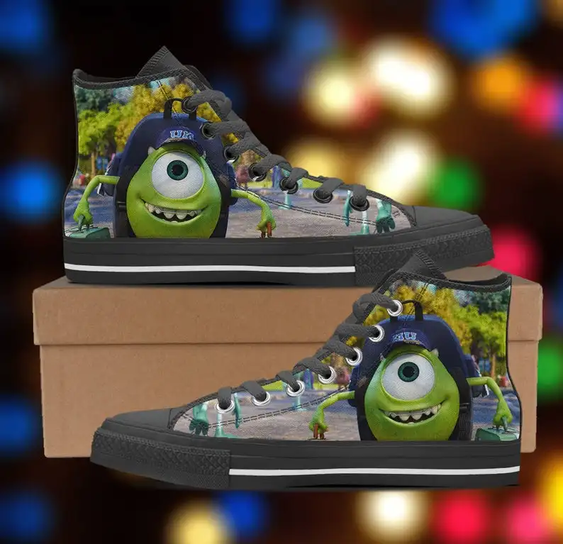 

Monsters University shoes, Custom Spring Autumn Canvas Shoes Handiness Flats Men's Casual Shoes Comfortable Big Off White