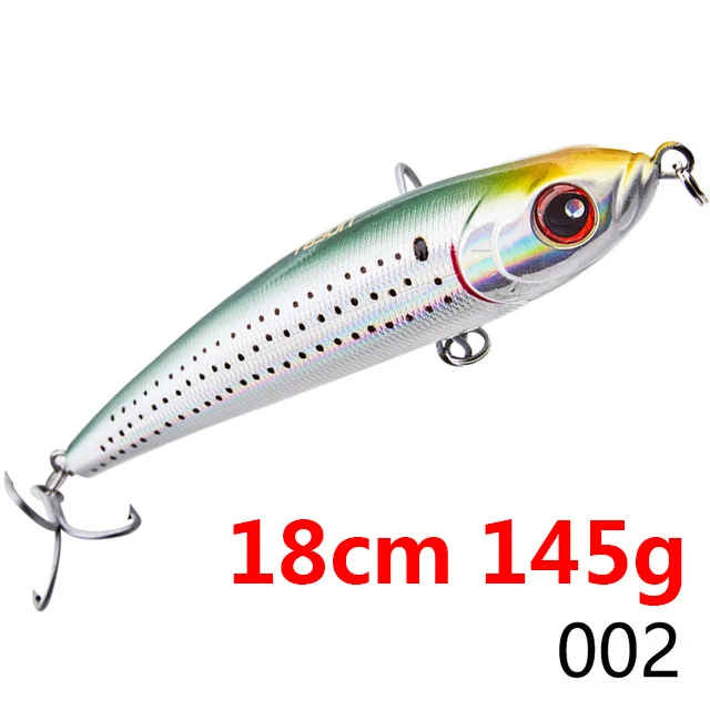 18002 Hunthouse GT stickbait Тонущая приманка карандаш морская жесткая приманка для рыбалки Троллинг приманка Тунец Морская рыбалка Япония крюк Сделано noeby - Цвет: 18002