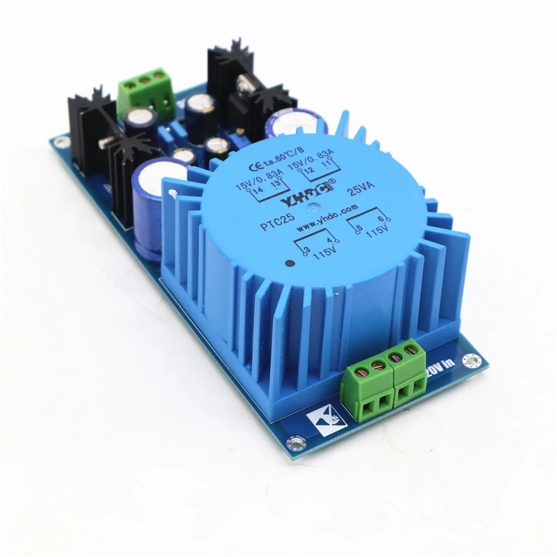 15AV 25 Вт LM317 LM337 трансформатор, выходная мощность регулируемый регулятор напряжения преусилитель блок питания для аудио усилителя