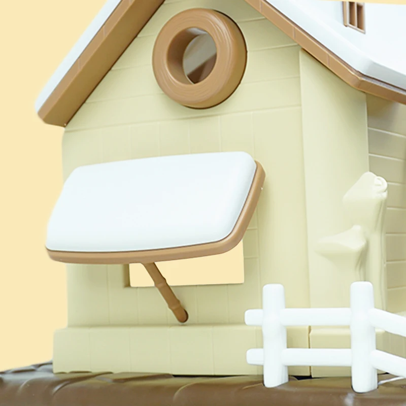 Рождественский домик в виде лесных животных миниатюрная мебель для кукольного