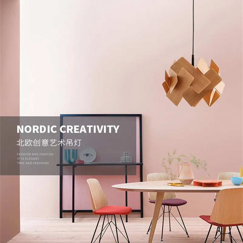 Скандинавская Минималистичная разноцветная акриловая Люстра для спальни