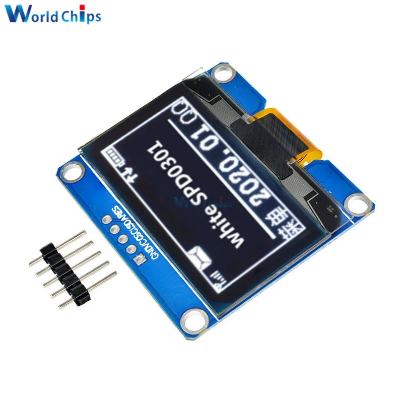 1,54 дюймов PM 5PIN/7PIN Белый Синий Желтый oled-модуль IIC I2C интерфейс 128x64 экран дисплея SSD1309 SPD0301 Драйвер IC 3,3-5 В