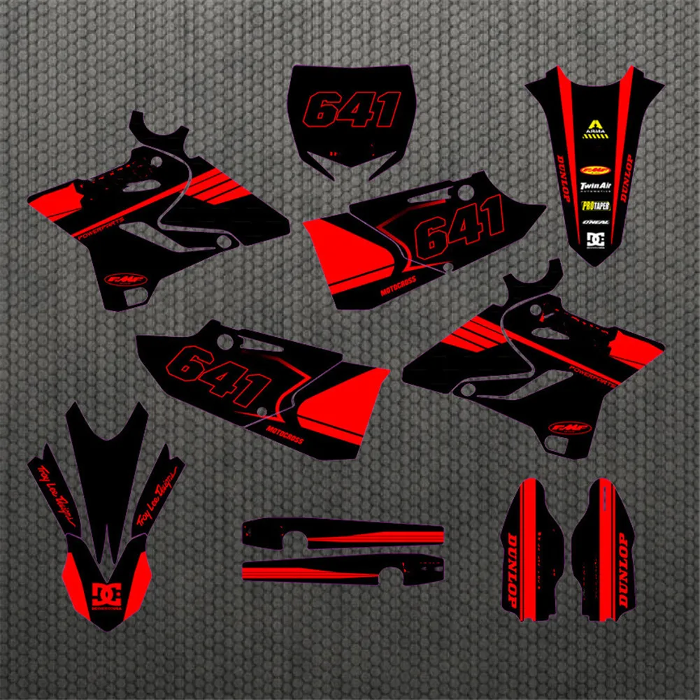 Персональные наклейки Motocross YZ 125 250 наборы графических наклеек для YAMAHA YZ125 YZ250 2015 2016