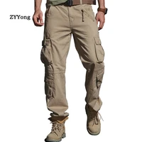 mens military cargo pants cotton loose large size 40 multi pocket tactics army trousers joggers outdoor motion leisure overalls