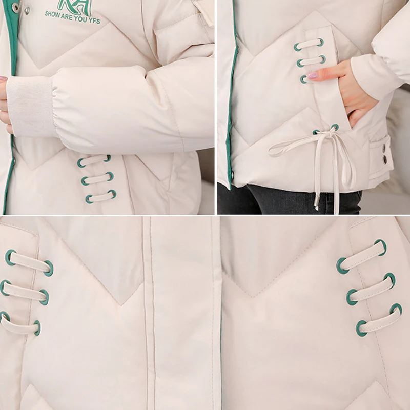 

New 2020 Femme Parka Winter Jacket Women Cotton Coat Korean Hood Parka Female Short Jackets Thick Warm Outerwear chaqueta mujer