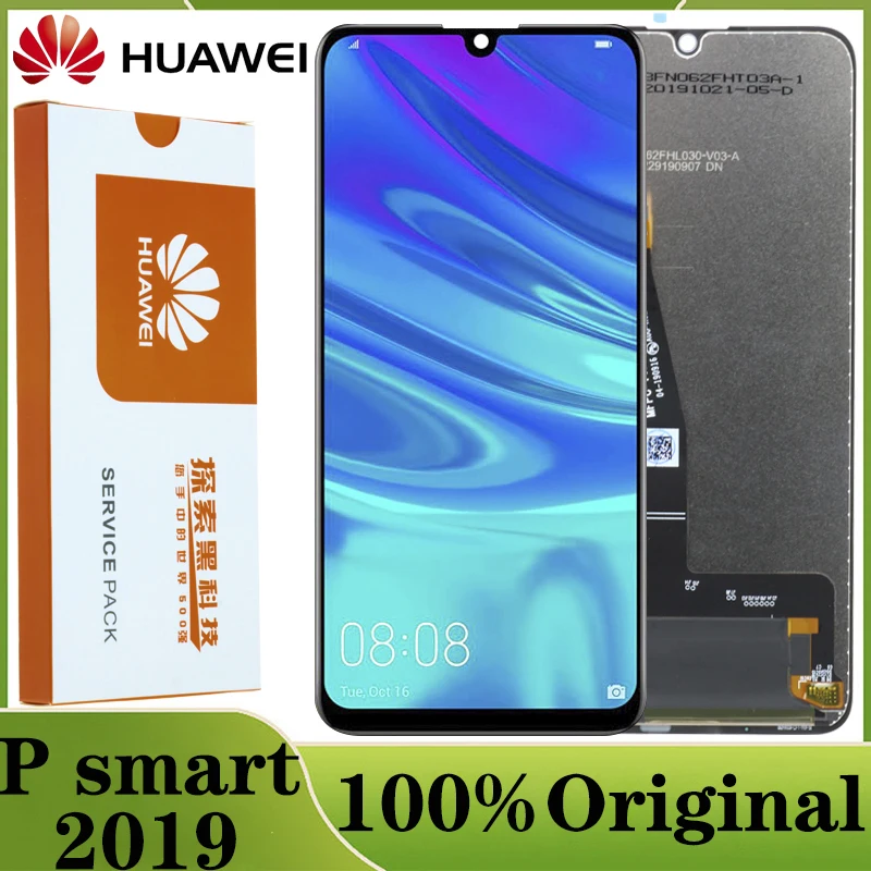 Оригинальный ЖК-дисплей 6 21 дюйма для Huawei P Smart 2019 с сенсорным цифровым