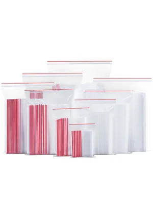 GRUITER 12x17 см 9C Ziplock полиэтиленовый прозрачный мешок Одежда Pacakging молния