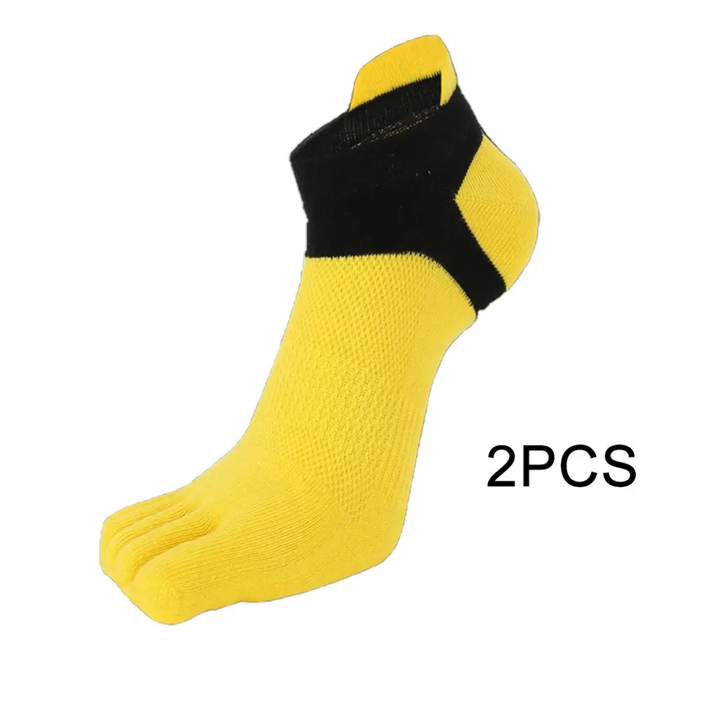 

1 Pair Summer New Universal Men'S Five-Finger Socks Cotton Casual Breathable Mesh Socks Socks Mouth And Foot Protection Design