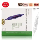 Biomaser Перманентный макияж иглы 3SF 4SF 5SF наклон микроблейдинг иглы татуировки для бровей губ макияж ручка машина иглы Советы