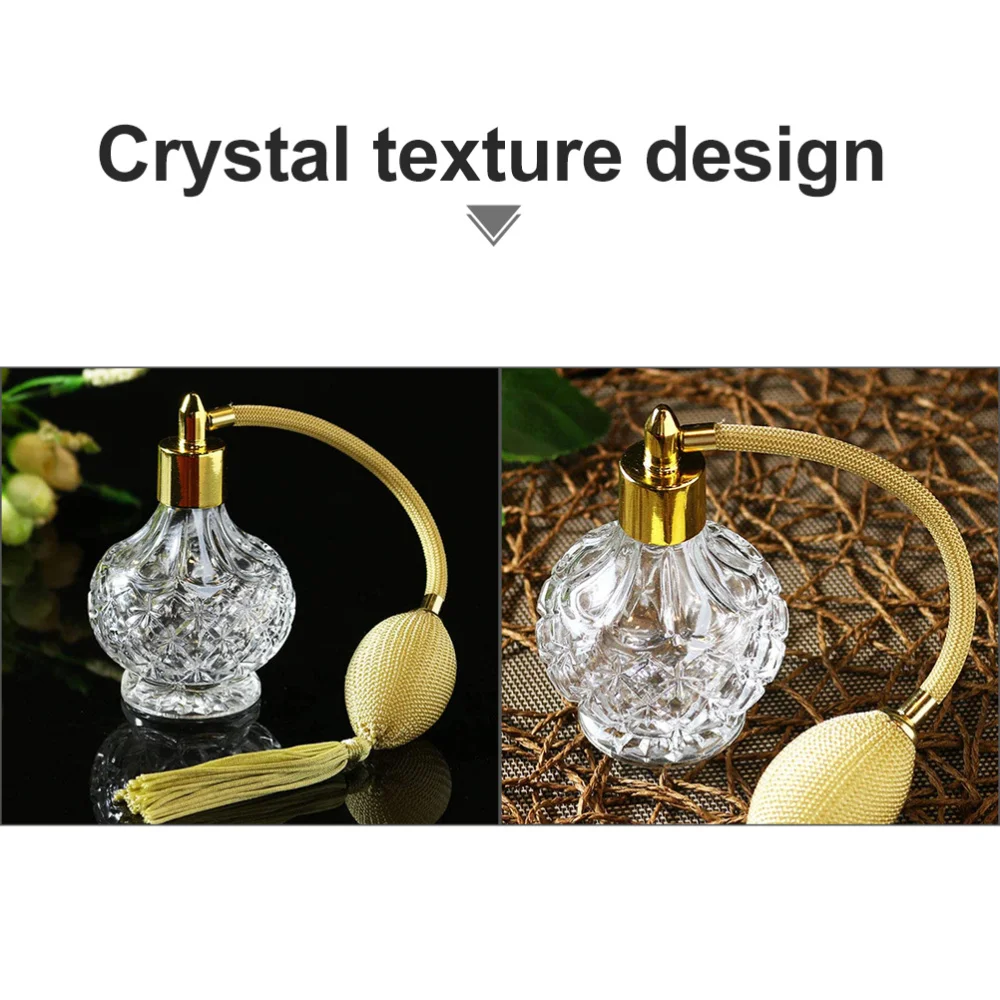 

1Pc 80ml Empty Glass Perfume Bottle Refillable Atomizer Makeup Tool