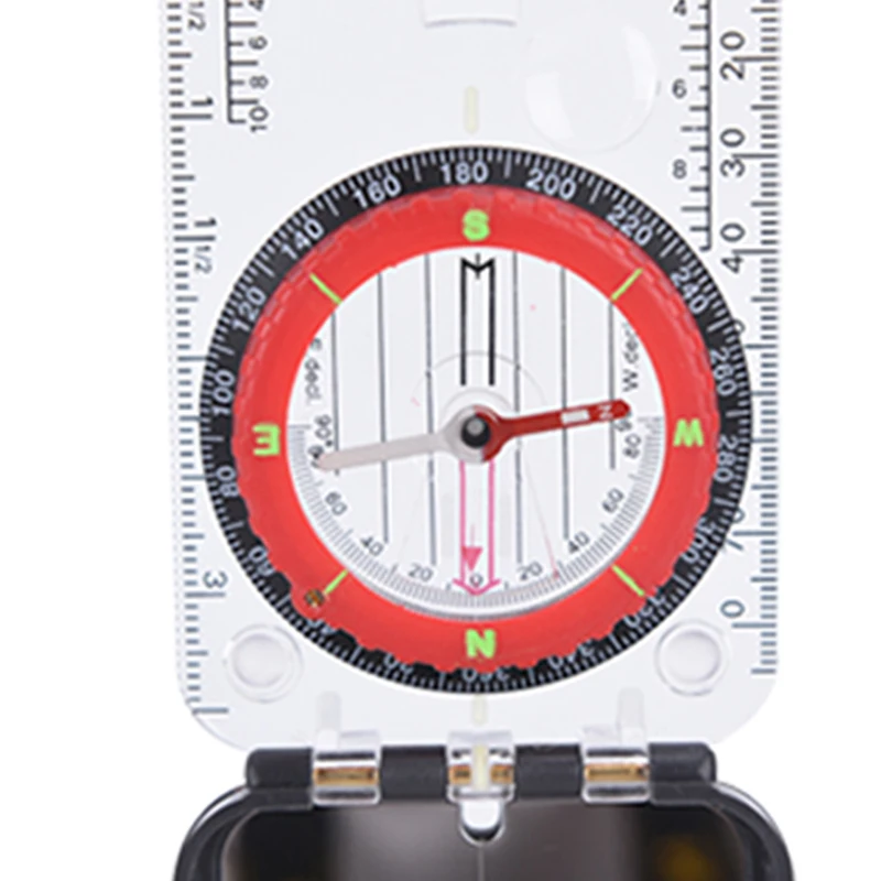 

Luminous Compass With Mirror LED Light Durable Anti-shock Stable Waterproof Hiking Climbing Multifunctional Compass bike gear