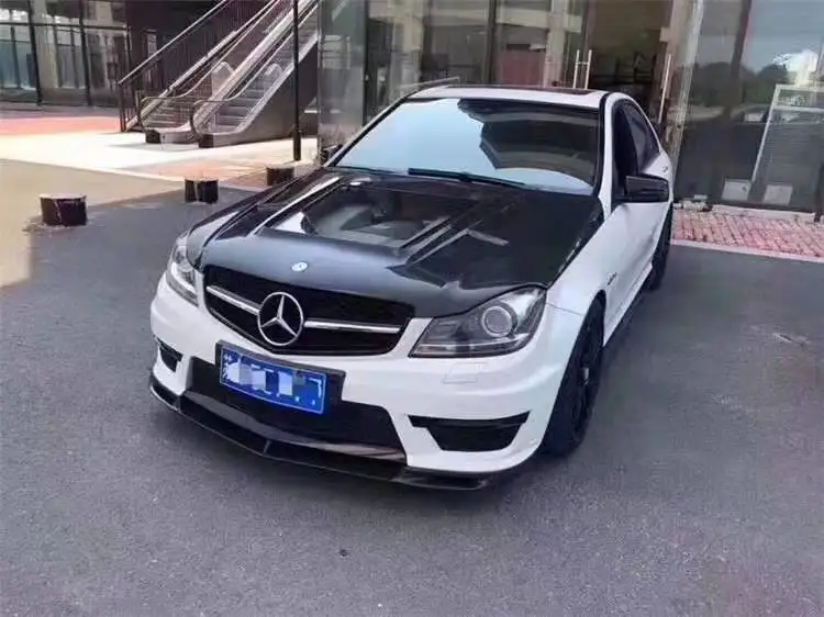 Углеродное волокно прозрачное стекло переднего бампера двигателя вентиляция в