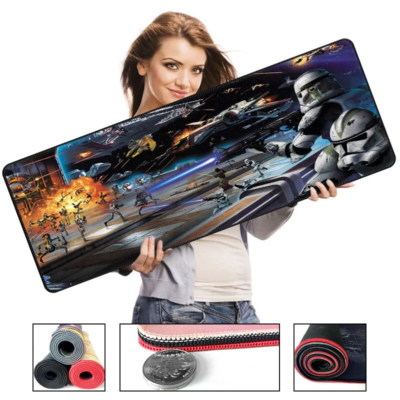 Большой игровой коврик для мыши серии War 700*300*2 высокоскоростной большой PUBG Dota