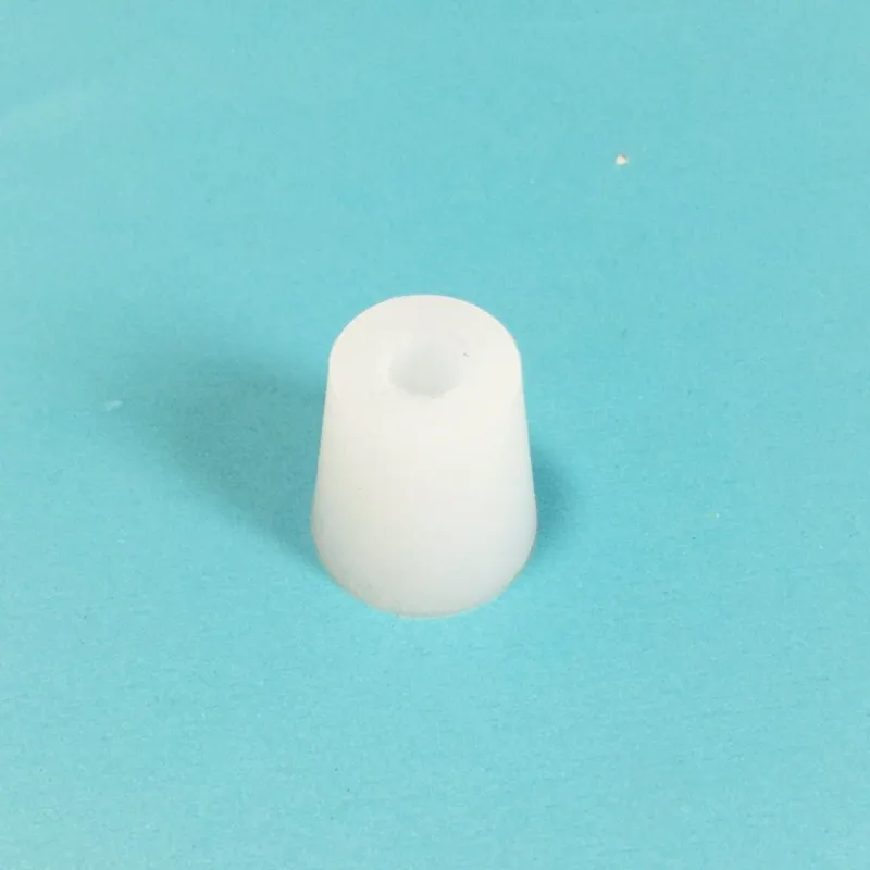 Silicone Stopper Single Hole Resist High Temperatures Corrosion Triangle Flask Small Test Tube Plug 10 Pcs |