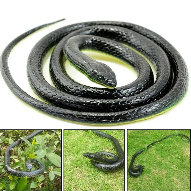 

Fake Realistic Snake Lifelike Real Scary Rubber Toy Prank Party Joke Halloween