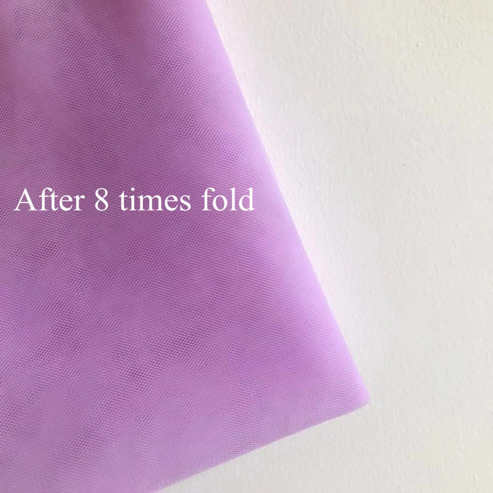 Свадебная ткань супер мягкий тюль лавандового цвета 100% нейлон сетка для платья |