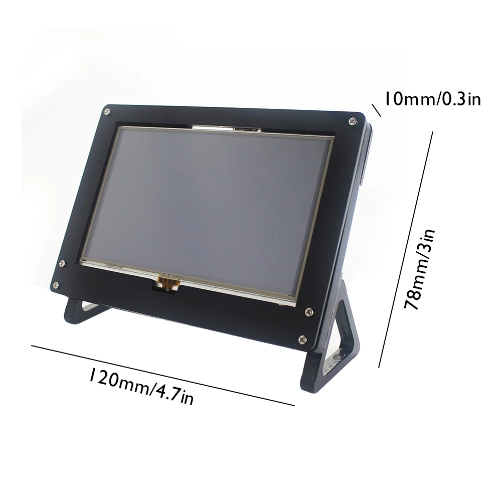 

5 inch LCD Touch Screen Display Monitor HDMI-Compatible Module Kit Replacement for Raspberry Pi 4B/3B+ Computer Peripherals