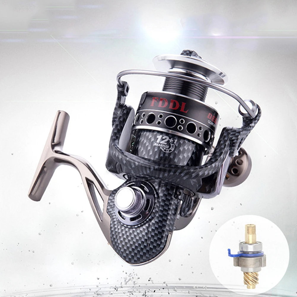 

Fishing Reel 12+1 BB Light and Ultra Smooth Powerful Aluminum Spinning Fishing Reel 5.2:1 Gear Ratio for Saltwater or Freshwater