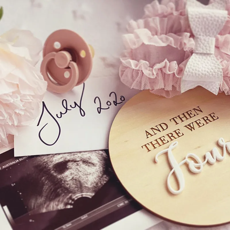 Персонализированный знак имени новорожденного Hello World 3D деревянный рождения