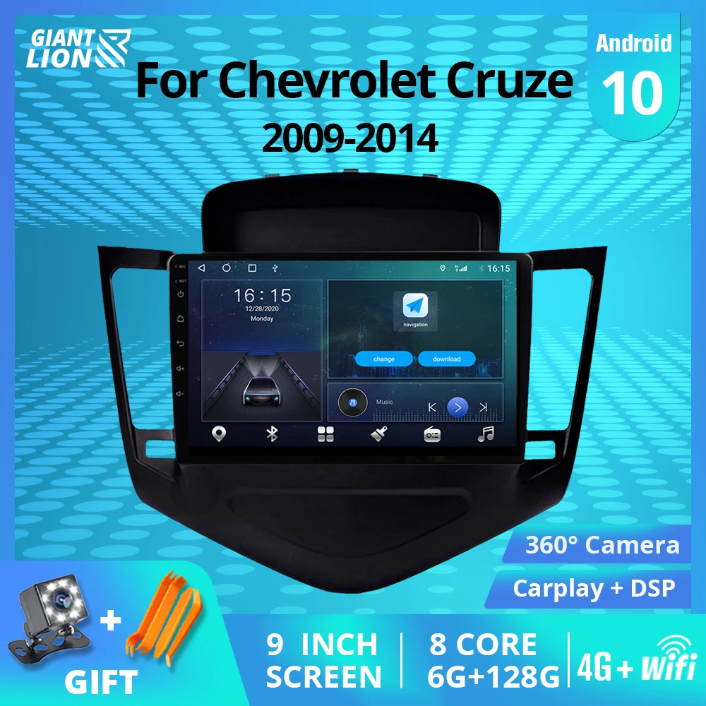 

2DIN Android 10 Car Radio For Chevrolet Cruze 2009-2014 GPS Navigation Car Multimedia Player DSP Stereo Receiver IGO Auto Radio