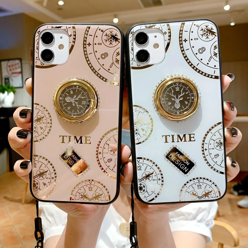 Модный защитный чехол с рисунком часов для телефона iPhone 11 Pro XS MAX XR X 8 7 Plus роскошные