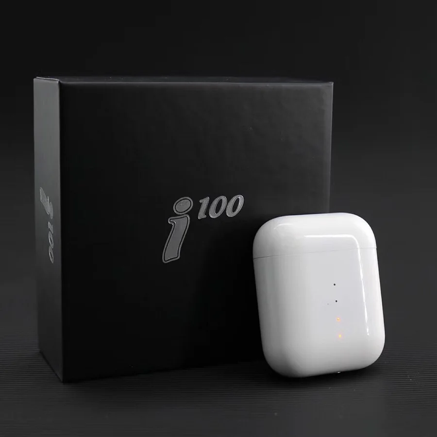 I100 TWS 1:1 всплывающие Bluetooth 5,0 наушники раздельное использование беспроводной зарядки PK W1 чип i200 i80 i60 i30 i20 TWS для телефона - Цвет: Белый
