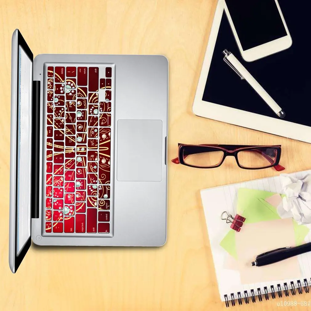 Ультра тонкий прочный Чехол для клавиатуры Пылезащитная пленка наклейки кожи