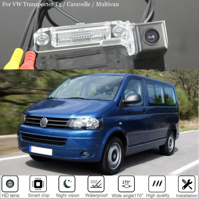 Автомобильная камера заднего вида для Volkswagen Transporter T5 Caravelle Multivan парковки |