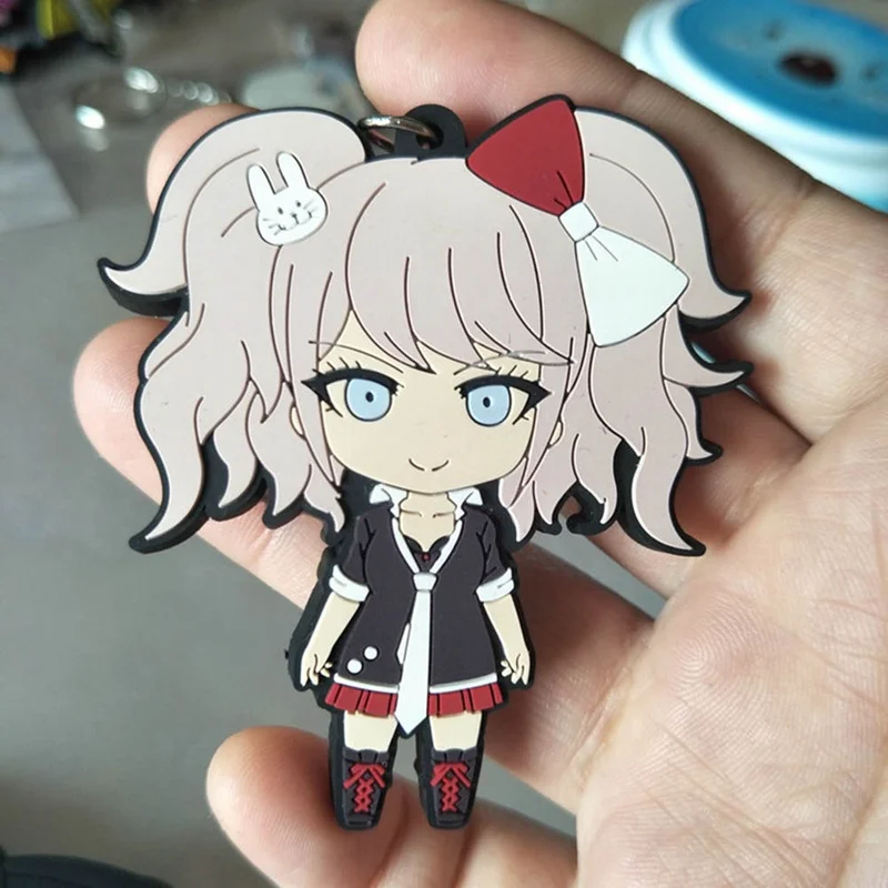 Игра Danganronpa: триггер счастливый хаос брелок мягкий резиновый мультфильм фигурка медведь брелок для девочек фанатов лучшие ювелирные аксессуары подарок
