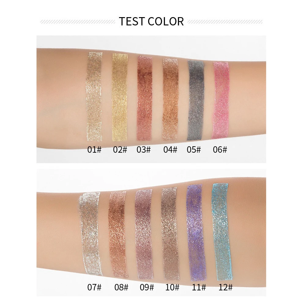 Розовые фиолетовые золотые серебряные мерцающие блестящие тени для век пигмент