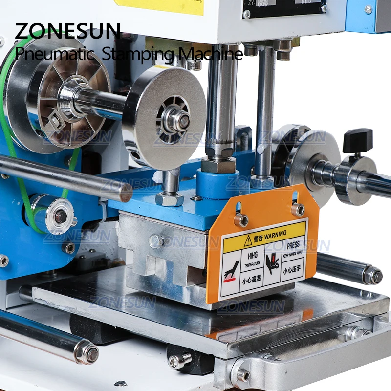 ZONESUN 80*90 мм Пневматический тепловой пресс для кожаной бумаги индивидуальная