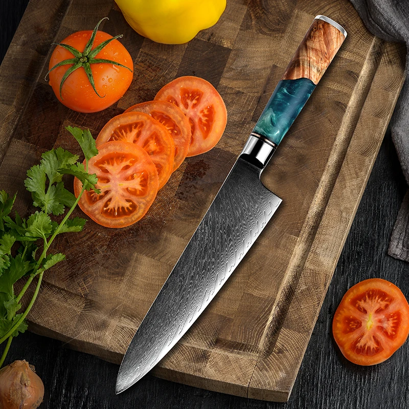 8-дюймовые ножи шеф-повара GRANDSHARP VG10 из высокоуглеродистой стали японский